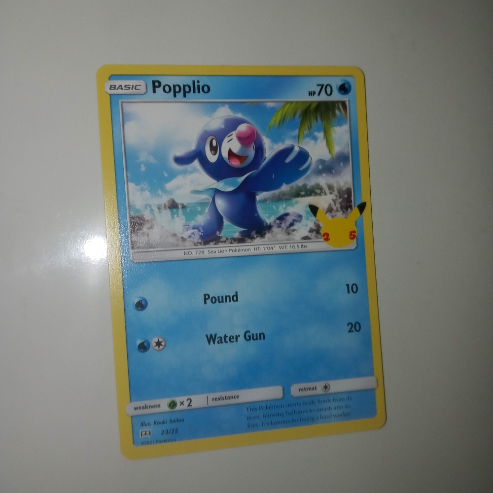 Pokemon popplio card